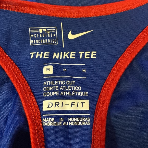 Women's Nike Texas Rangers MLB Royal Wordmark Legend Tank Top Shirt Size Medium - Picture 8 of 8